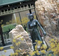 St Barbara Square and Statue - Accommodation Gladstone
