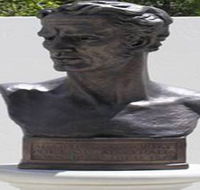 Adam Lindsay Gordon Bronze Bust - Accommodation Gladstone