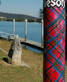 Maclean Tartan Power Poles - Accommodation Gladstone 1