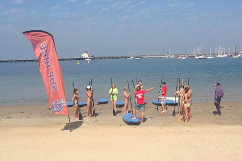 Stand-Up Paddle Board Group Lesson At St Kilda - Accommodation Gladstone 1