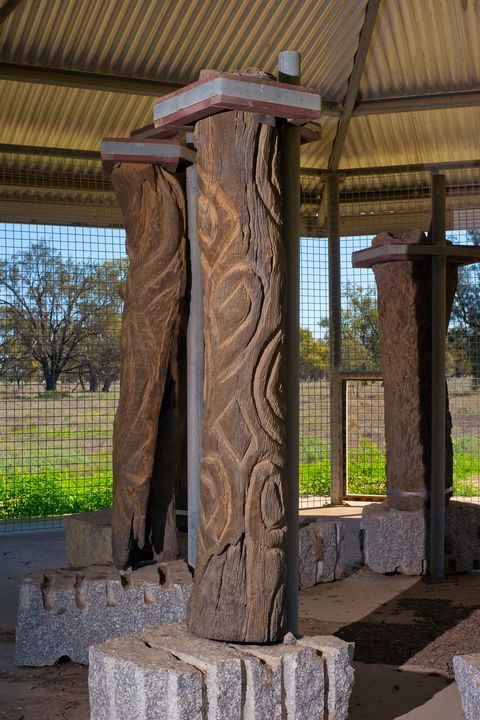 Collymongle Carved Trees - Accommodation Gladstone 1