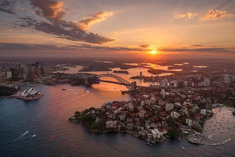 Private Sunset Helicopter Flight Over Sydney & Beaches For 2 Or 3 - 30 Minutes - Accommodation Gladstone 0