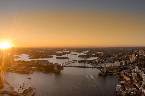 Private Sunset Helicopter Flight Over Sydney & Beaches For 2 Or 3 - 30 Minutes - Accommodation Gladstone 1