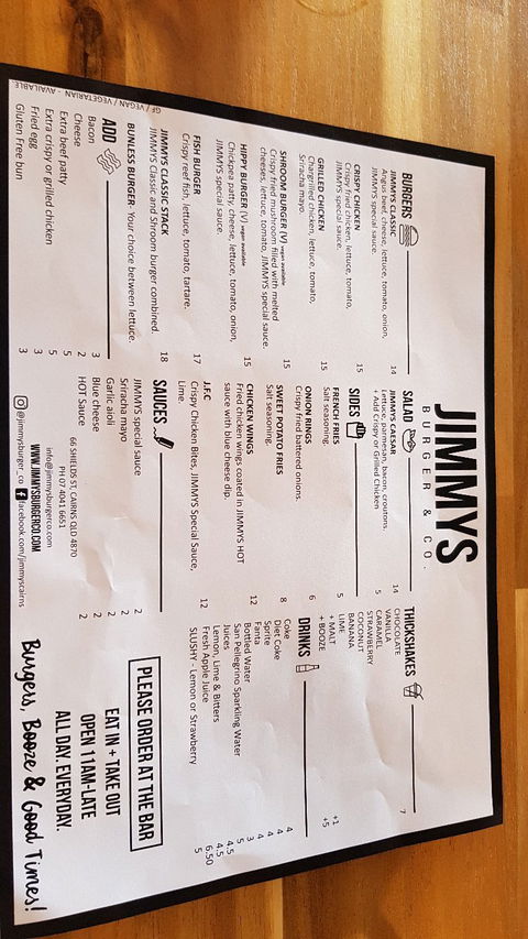 Jimmys Burger & Co - Accommodation Gladstone 3