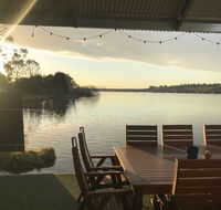 Shack built over the Murray River - Accommodation Gladstone