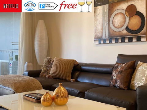 TERRACE LUX FULLY AIR 2 CAR FREE NETFLIX WIFI WINE - Accommodation Gladstone 0