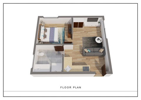 1 Bedroom Apt With Air-Conditioning In Plympton - Accommodation Gladstone 3