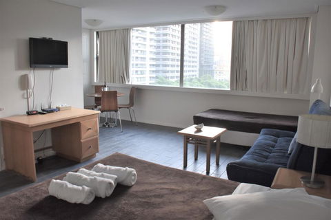 Accommodation Sydney City Centre - Hyde Park Plaza Park View College Street Studio Apartment - Accommodation Gladstone 0